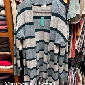 Maurices Soft Striped Cardigan